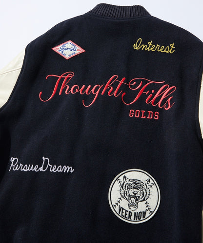 FREAK'S STORE Multi-embroidered patch stadium jacket 刺繡棒球外套