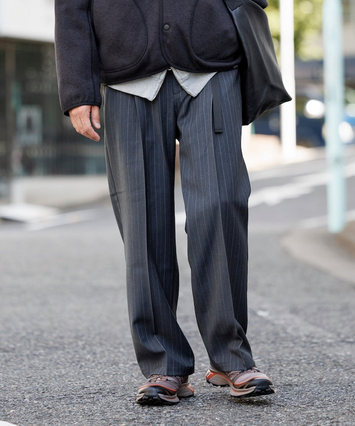 FREAK'S STORE T/R 編織腰帶休閒長褲