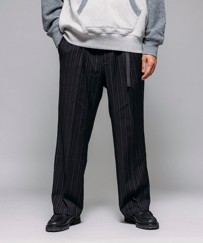 FREAK'S STORE T/R 編織腰帶休閒長褲