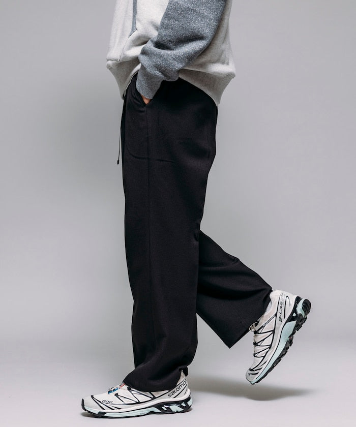 FREAK'S STORE T/R 編織腰帶休閒長褲