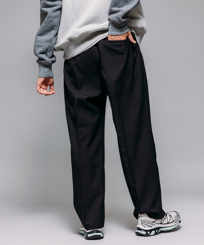 FREAK'S STORE T/R 編織腰帶休閒長褲