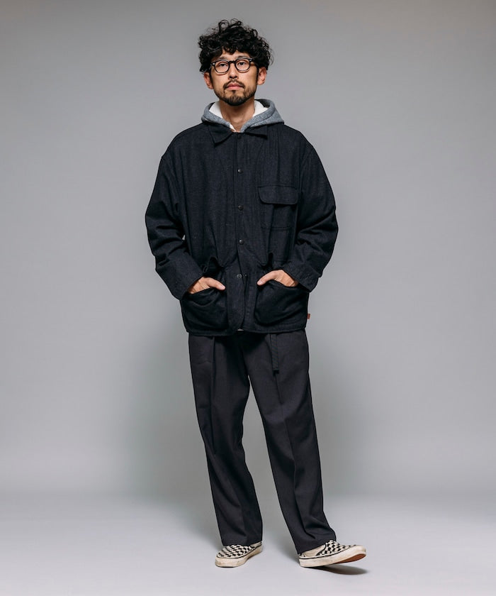 FREAK'S STORE T/R 編織腰帶休閒長褲