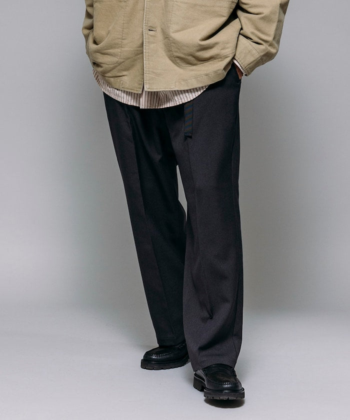 FREAK'S STORE T/R 編織腰帶休閒長褲