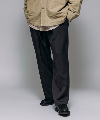 FREAK'S STORE T/R 編織腰帶休閒長褲