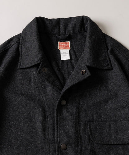 HINSON 寬鬆羊毛狩獵夾克外套