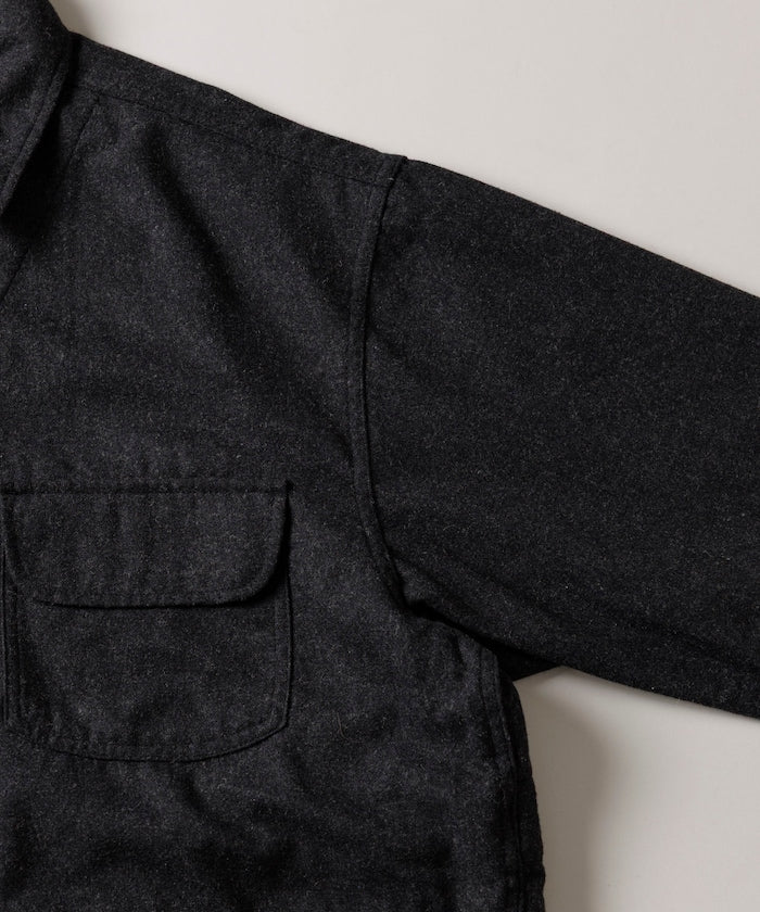 HINSON 寬鬆羊毛狩獵夾克外套