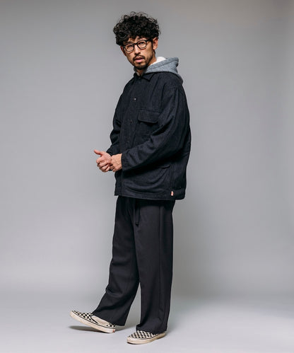 HINSON 寬鬆羊毛狩獵夾克外套