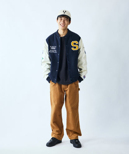 FREAK'S STORE Multi-embroidered patch stadium jacket 刺繡棒球外套