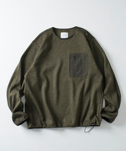FREAK'S STORE Relaxed Fit Knit Fleece Spindle Pullover 寬鬆圓領羊毛針織衫