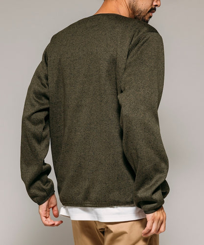 FREAK'S STORE Relaxed Fit Knit Fleece Spindle Pullover 寬鬆圓領羊毛針織衫