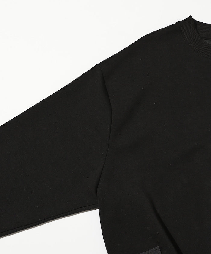 Firsthand 側邊口袋圓領抽繩大學T