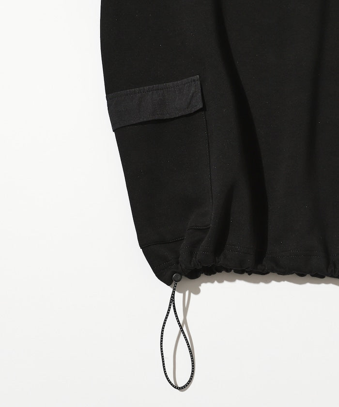 Firsthand 側邊口袋圓領抽繩大學T