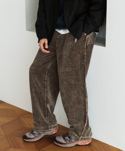 Firsthand Spindle corduroy tuck wide Pants 燈芯絨打褶休閒褲