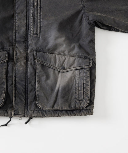 FREAK'S STORE Collar corduroy switching cotton nylon Blouson 燈芯絨領拉鍊夾克