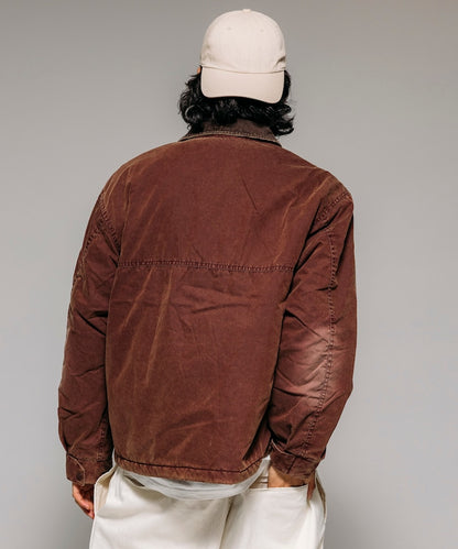 FREAK'S STORE Collar corduroy switching cotton nylon Blouson 燈芯絨領拉鍊夾克