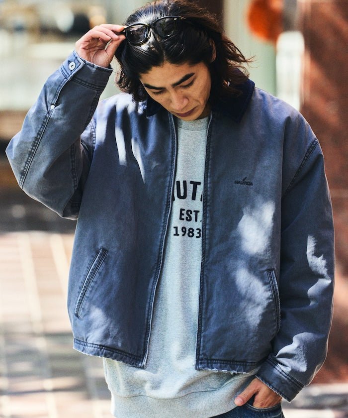 NAUTICA 復古刺繡LOGO鋪棉外套