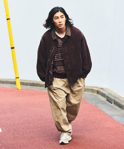 NAUTICA 復古短版燈芯絨鋪棉夾克